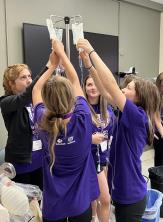 Students do CPR at Discovery Healthcare Camp